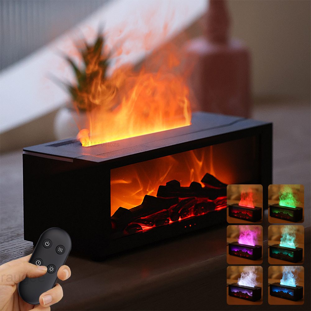 Difusor chimenea con llama